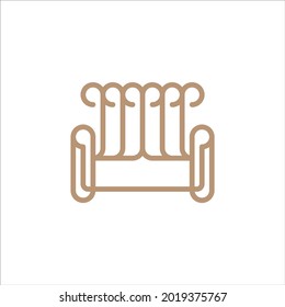 Chair furniture logo icon line