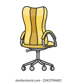 Chair of furniture vector icon.Color vector icon isolated on white background chair of furniture .