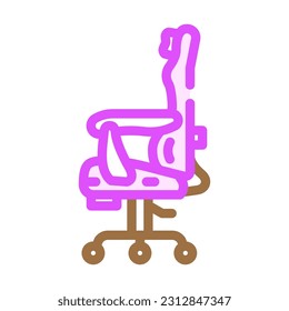 chair gaming pc color icon vector. chair gaming pc sign. isolated symbol illustration