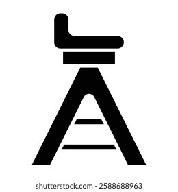 Chair Glyph Icon Design For Personal And Commercial Use