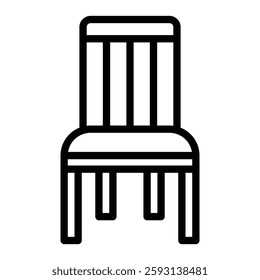 Chair Glyph Icon Design For Personal nad Commercial Use