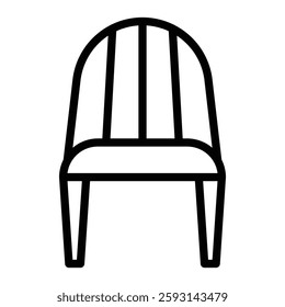 Chair Glyph Icon Design For Personal nad Commercial Use