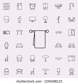chair glyph icon. Furniture icons universal set for web and mobile