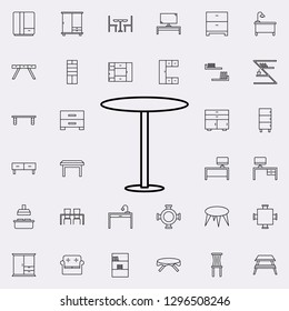 chair glyph icon. Furniture icons universal set for web and mobile