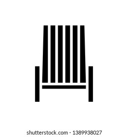 chair glyph style vector icon