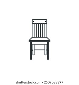 Chair, house, furniture, home, decoration icon, vector illustration