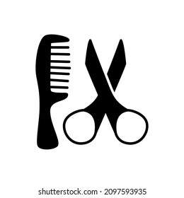 Barber’s Chair Icon in black flat glyph, filled style isolated on white background