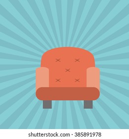 chair icon design 