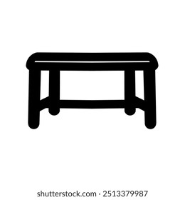 Icono de silla para elemento de diseño