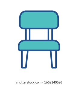 chair icon design, flat style icon collection