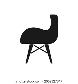 Chair icon design template vector isolated illustration