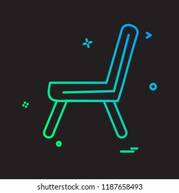 Chair icon design vector