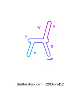 Chair icon design vector