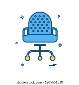 Chair icon design vector