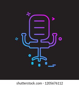 Chair icon design vector