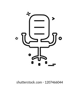 Chair icon design vector