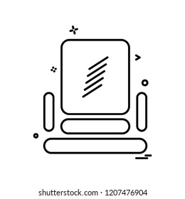 Chair icon design vector