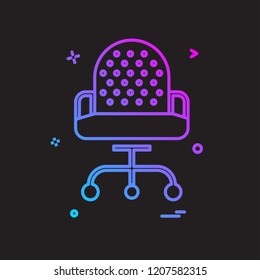 Chair icon design vector