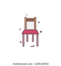 Chair icon design vector