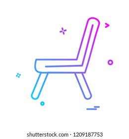 Chair icon design vector