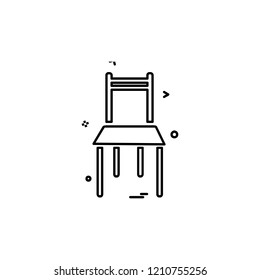 Chair icon design vector