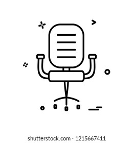 Chair icon design vector