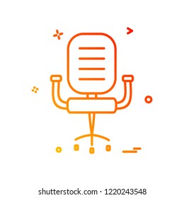 Chair icon design vector