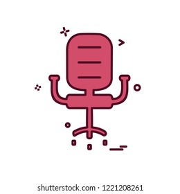 Chair icon design vector