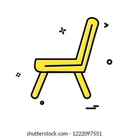 Chair icon design vector