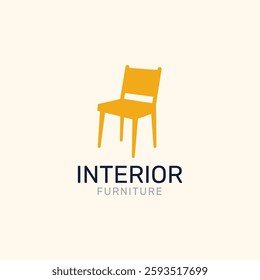 Chair icon design vector. Interior furniture logo design.