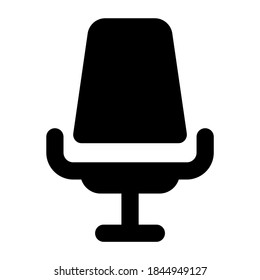 Chair icon design, vector design pf office interior or comfy chair 