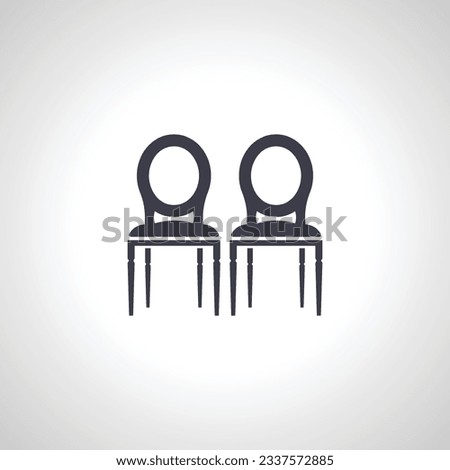 chair icon. Dining chair icon.