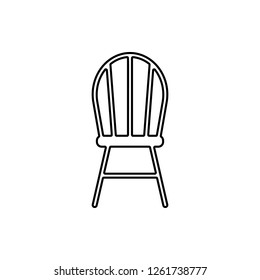 chair icon. Element of Furniture for mobile concept and web apps icon. Thin line icon for website design and development, app development