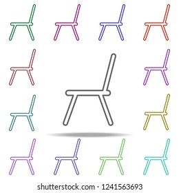 chair icon. Elements of education in multi color style icons. Simple icon for websites, web design, mobile app, info graphics