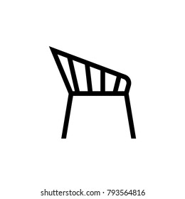 chair icon. Elements of furniture icon. Premium quality graphic design. Signs, outline symbols collection icon for websites, web design, mobile app, info graphic on white background