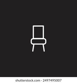Chair icon flat vector design