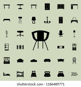 chair icon. Furniture icons universal set for web and mobile