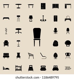 chair icon. Furniture icons universal set for web and mobile