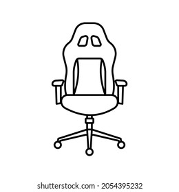 Chair Icon. Furniture sign. editable color. vector illustration.