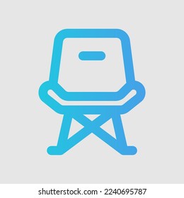 Icono de presidente en estilo de degradado sobre muebles, uso para presentación de aplicaciones móviles del sitio web