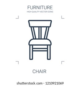 chair icon. high quality line chair icon on white background. from furniture collection flat trendy vector chair symbol. use for web and mobile