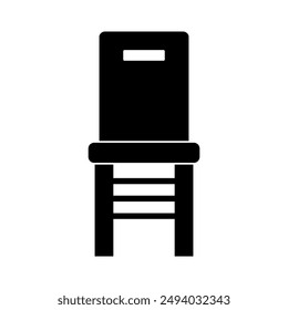 Icono de la silla ilustrado en el fondo