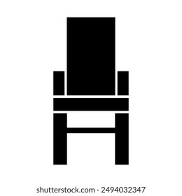 Icono de la silla ilustrado en el fondo