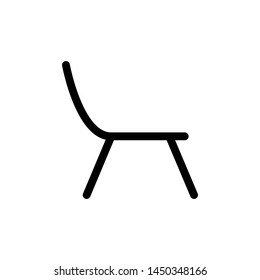chair icon, illustration design trendy
