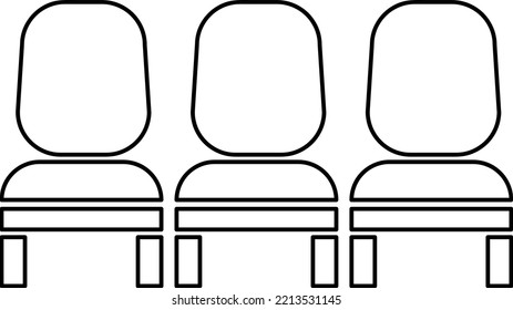 chair icon illustration isolated vector sign symbol on white background..eps