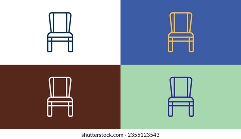 Chair icon illustration isolated vector sign symbol