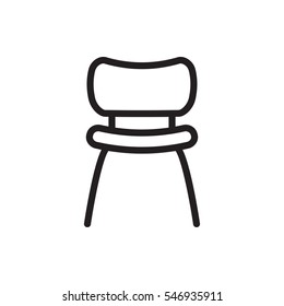 chair icon illustration isolated vector sign symbol
