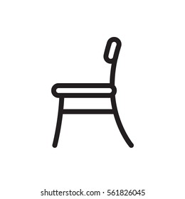 chair icon illustration isolated vector sign symbol