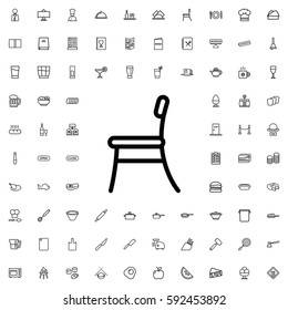 chair icon illustration isolated vector sign symbol. Restaurant icons vector set.