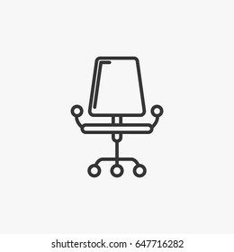 Chair icon illustration isolated vector sign symbol